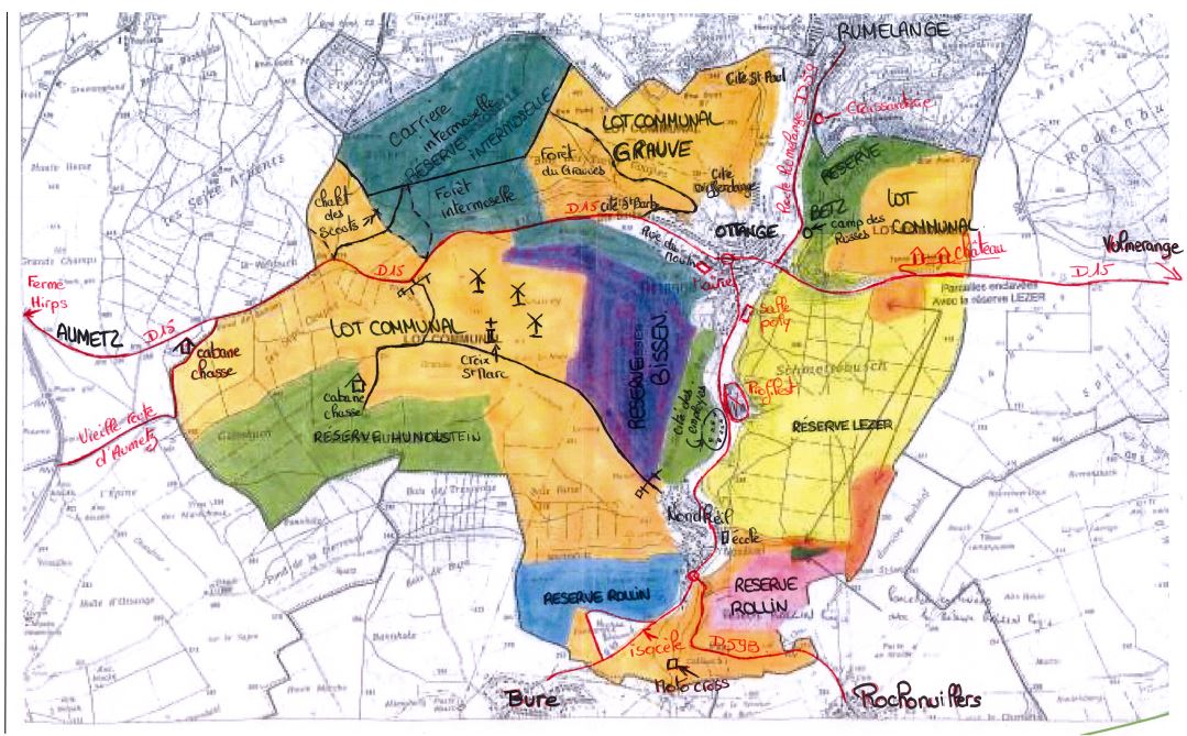  Carte des lots de chasse 